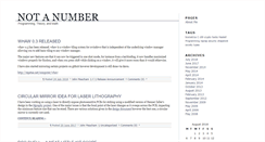 Desktop Screenshot of notanumber.net